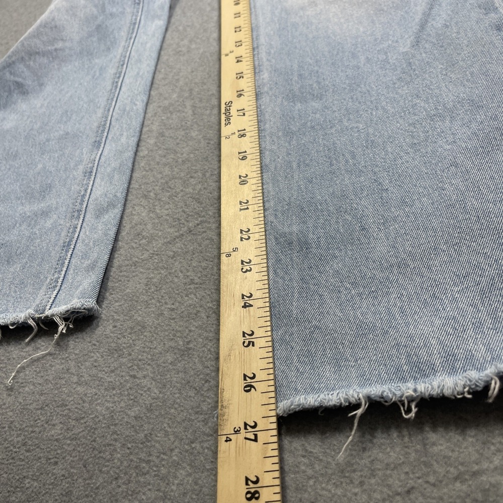 VERVET Blue Women's High Rise Raw Hem Light Distressed Jeans - Size 27 - Picture 4 of 8